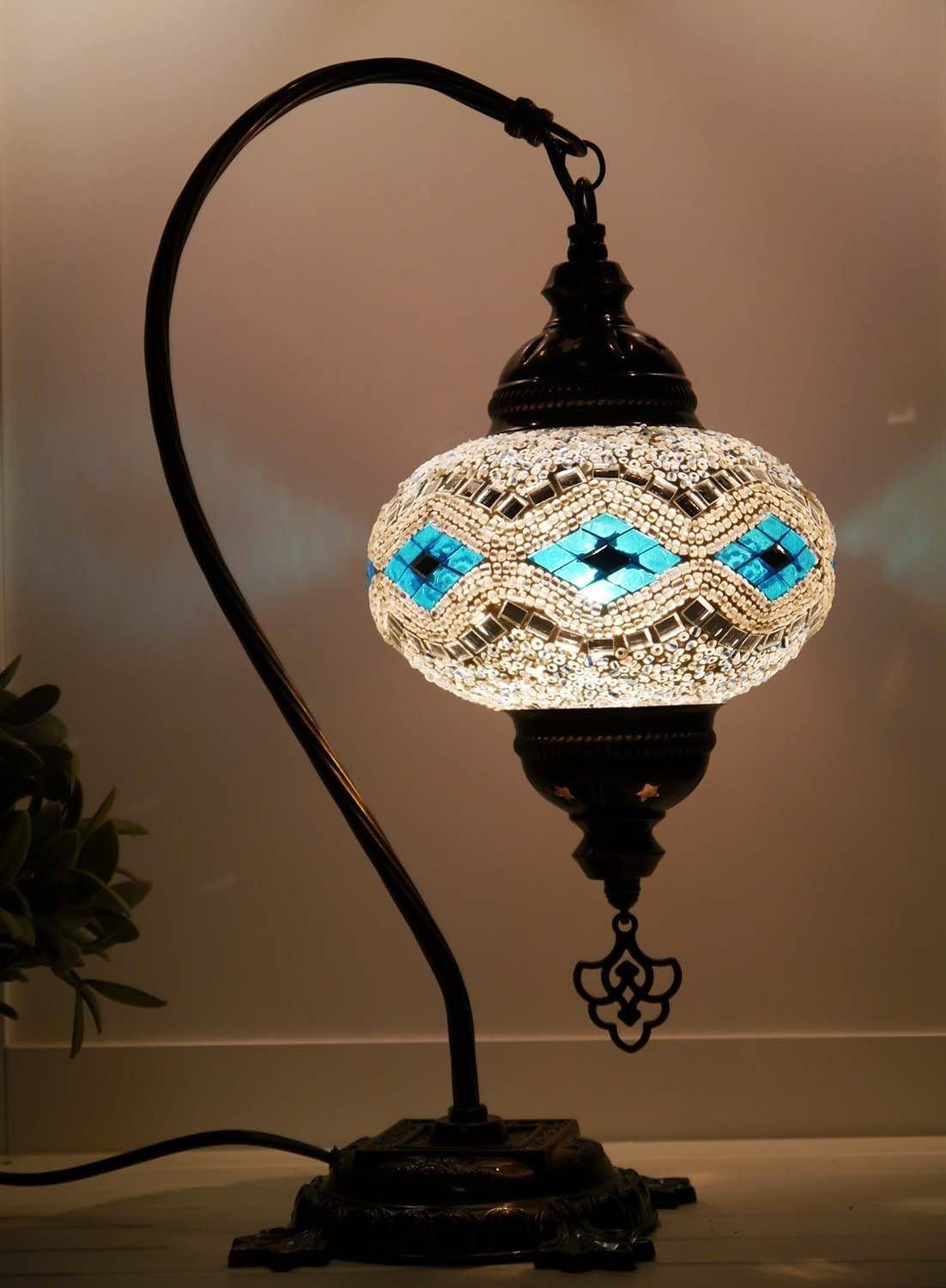 Turkish Lamp Aqua White colour Sydney