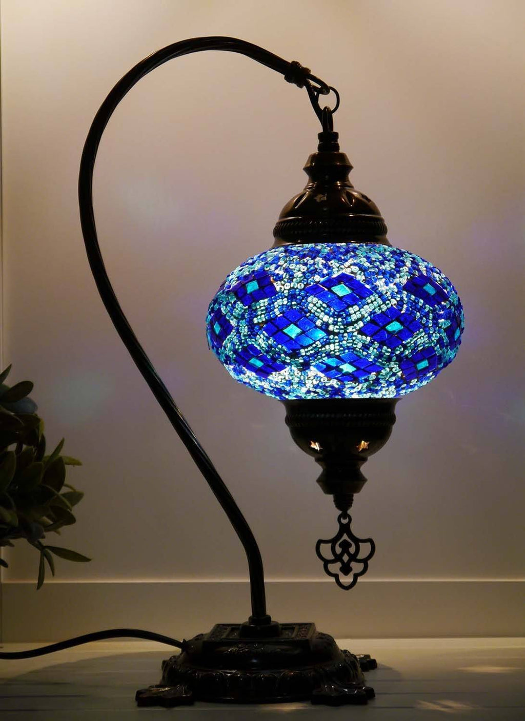 Turkish Lamp Blue Long Kilim