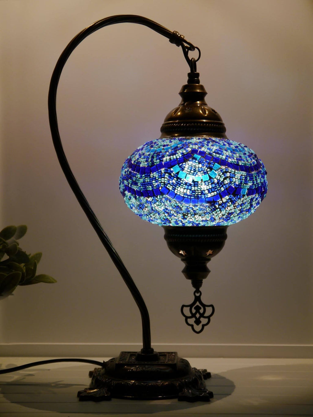 Turkish Mosaic Lamps Blue Colour
