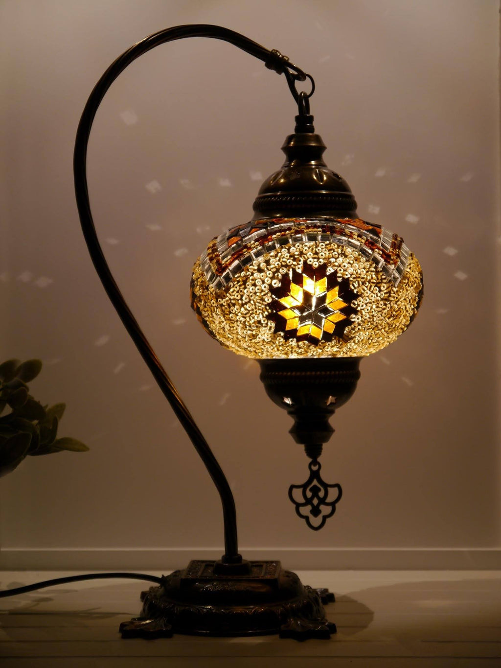 Turkish Lamp Golden Brown Exclusive Star
