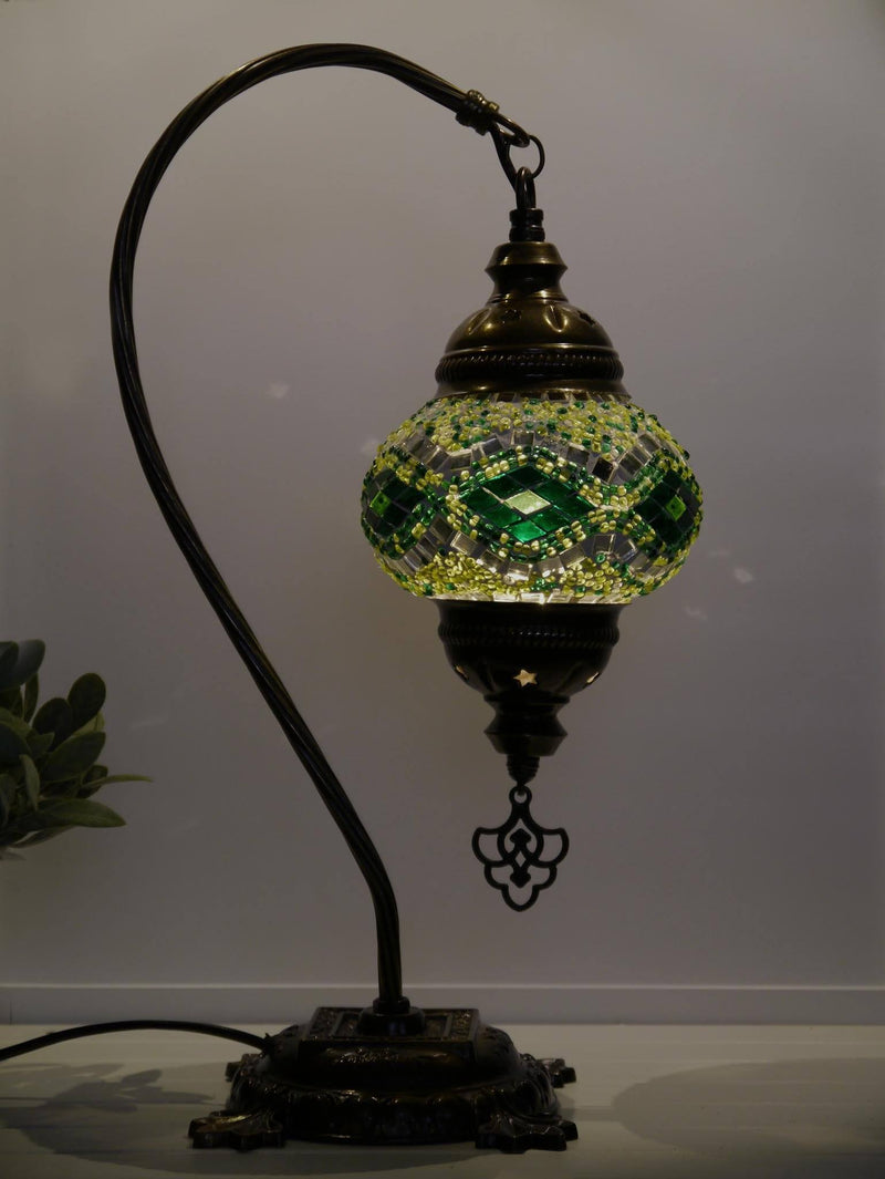 Turkish Lamp Hanging Green Kilim