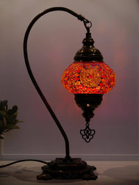 Turkish Lamp Hanging Red Circle Beads