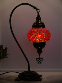 Turkish Lamp Hanging Red Long Kilim