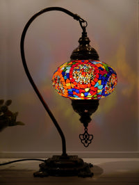 Turkish Lamp Multicoloured Mix Mosaic Circle