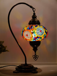 Turkish Lamp Multicoloured Mosaic Mix Circle New Side 2