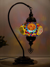 Turkish Lamp Multicoloured Mosaic Mix Circle New Side 4
