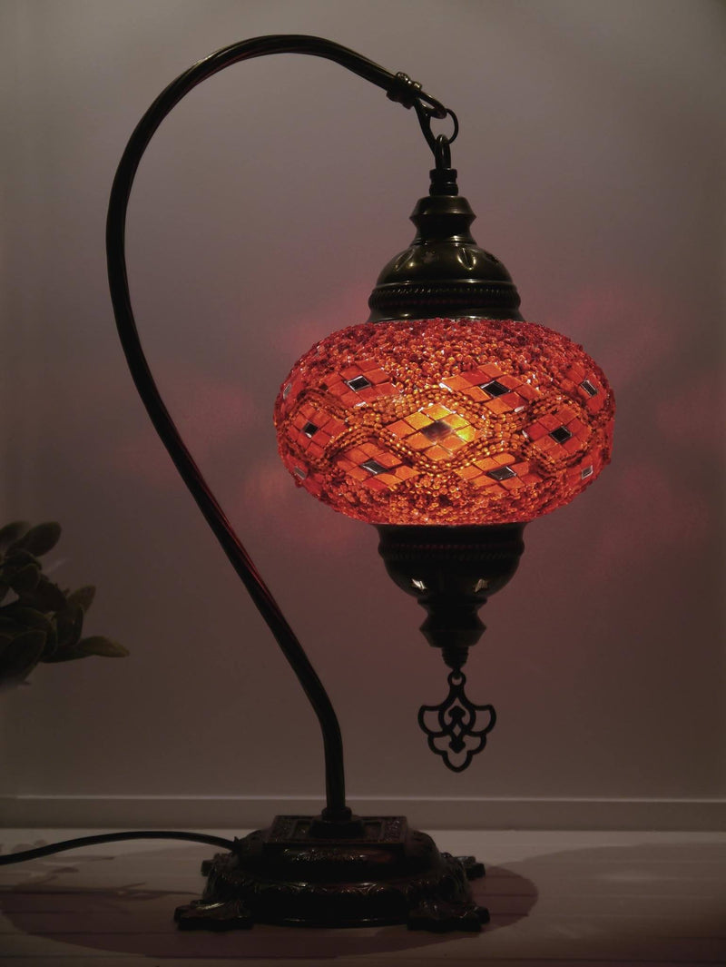 Turkish Lamp Red Long Kilim