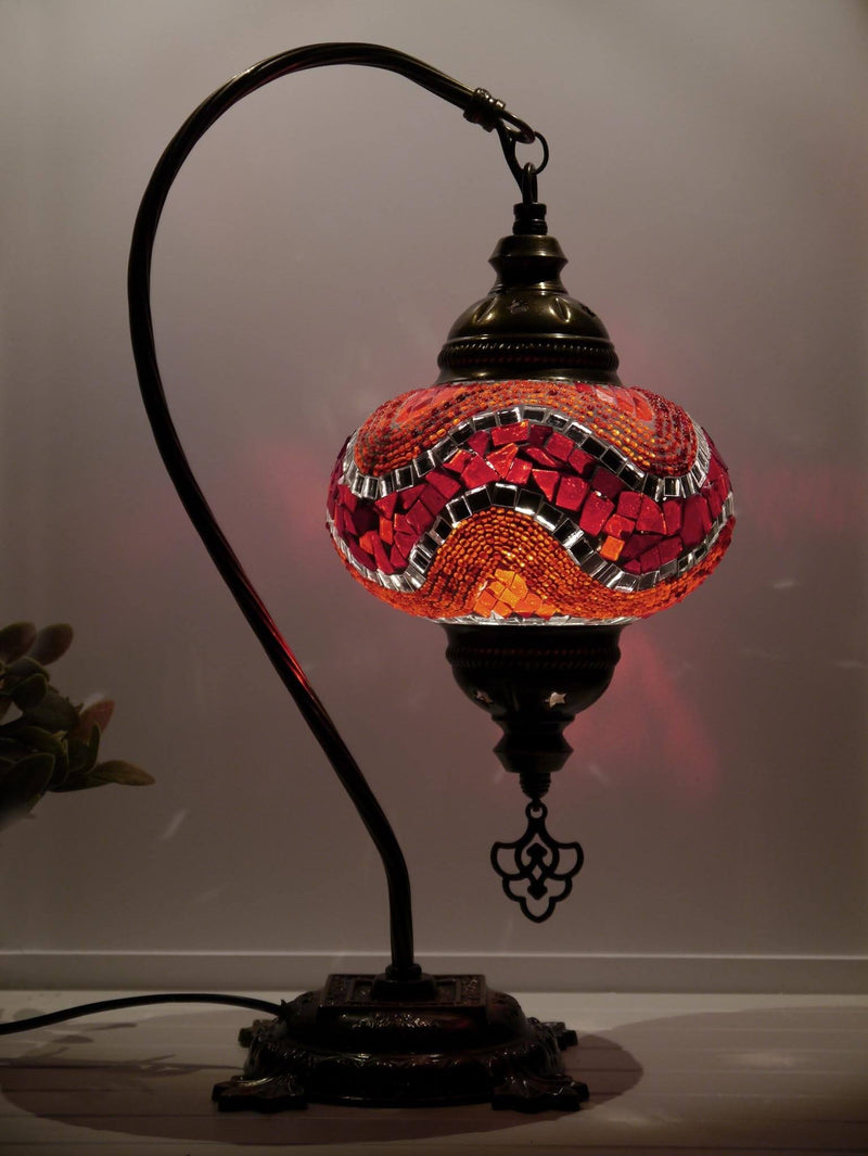 Turkish Lamp Red Ziczac