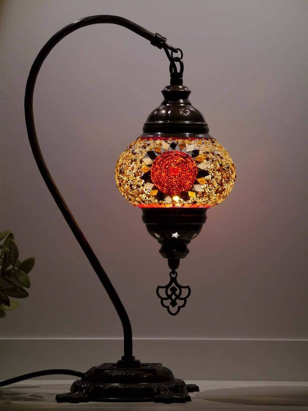 turkish lamps gold brown red colour australia