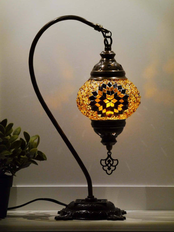 Turkish Lamps Brown Gold Colour