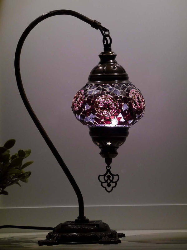 turkish lamps purple colour australia