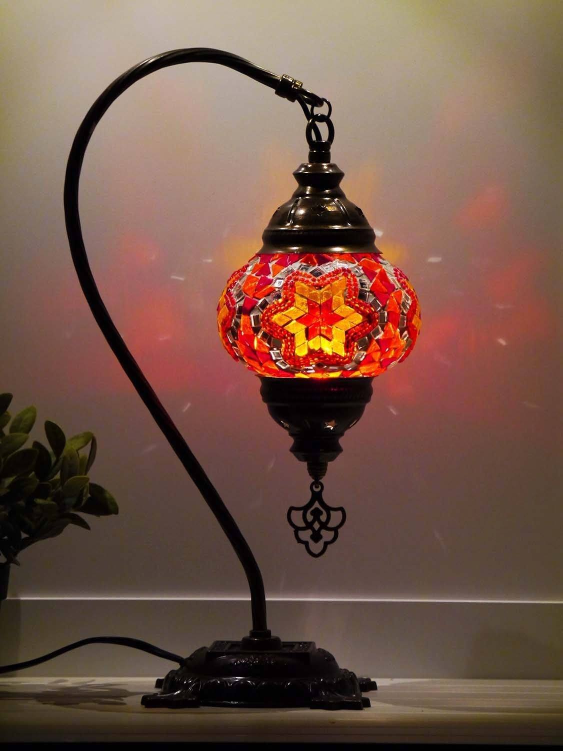 turkish lamps orange red colour australia