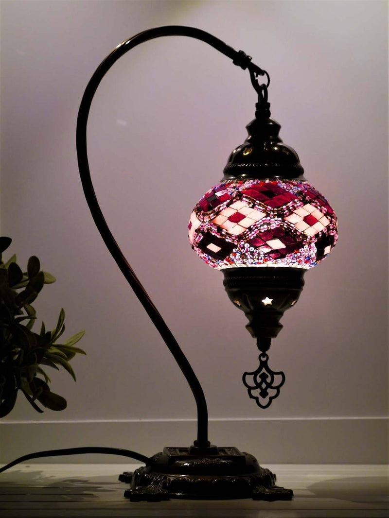 turkish lamps purple maroon colour australia