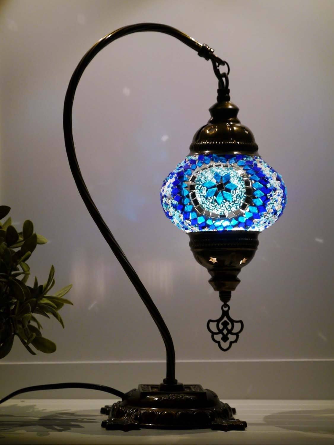 turkish lamps blue colour australia
