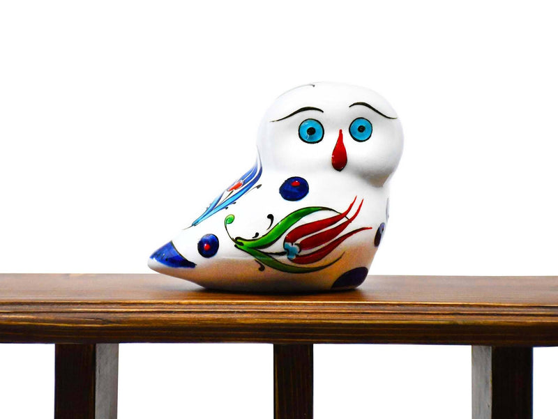 Owl Figurine Iznik Collection Large