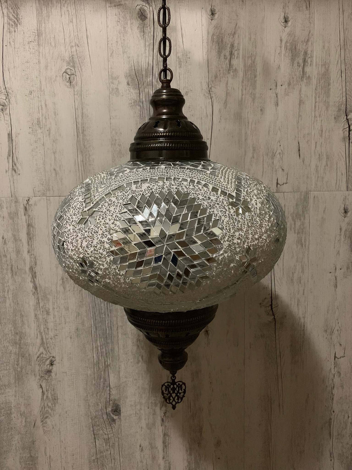 Turkish Pendant Light Clear White Off