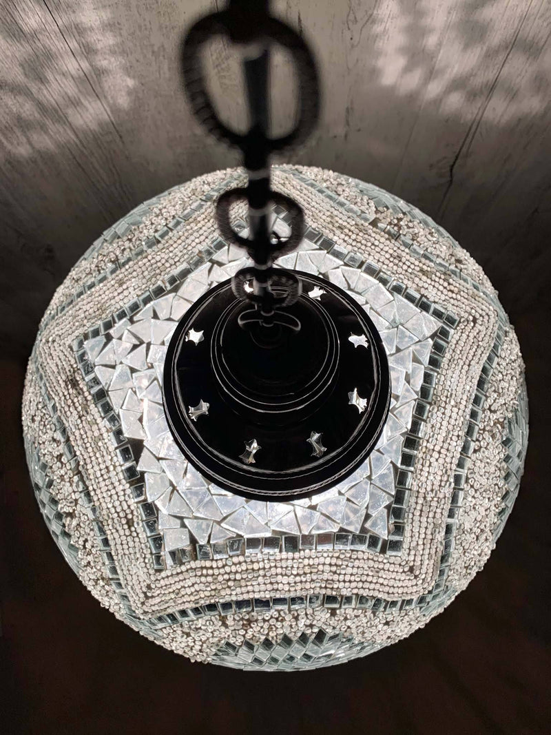 Turkish Ceiling Light Clear White Star 