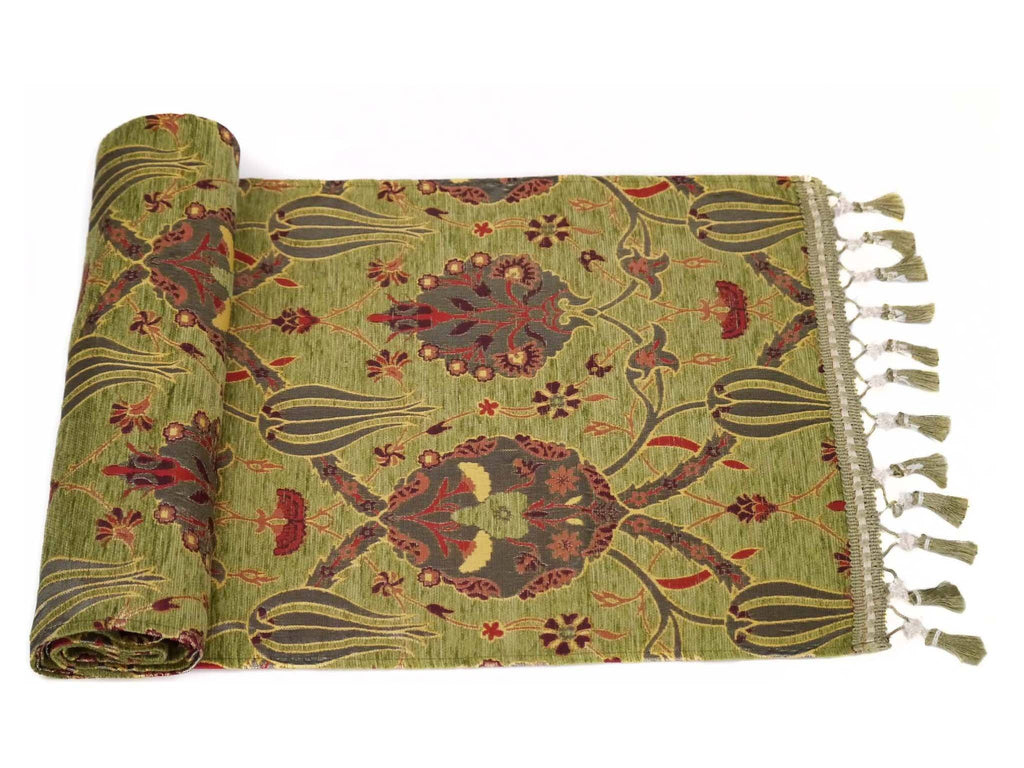 Turkish Table Runner Green Colour