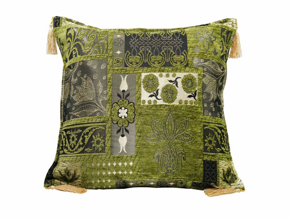 Turkish Cushion Cover New Ottoman Green