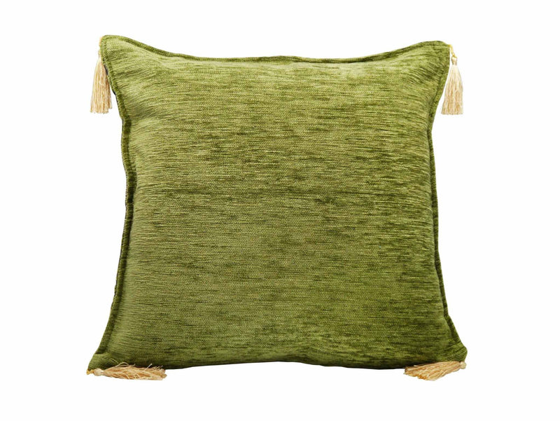 Turkish Cushion Cover New Ottoman Green Back Side