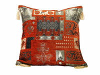 Turkish Cushion Cover New Ottoman Rusty Orange