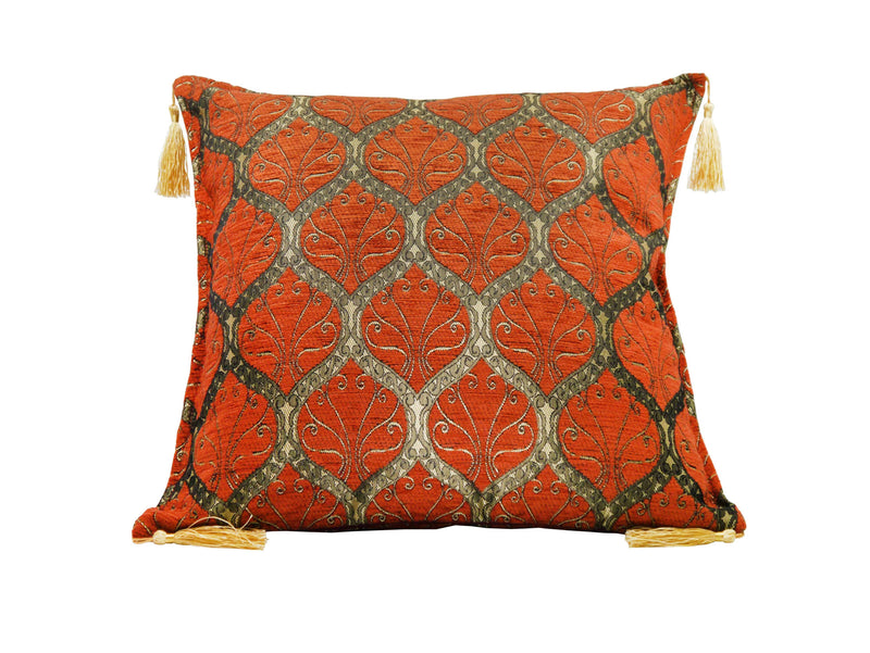 Turkish Cushion Cover Traditional Rusty Orange