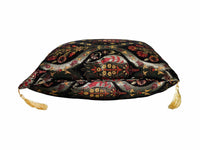 Turkish Cushion Cover Tulip Carnation Black