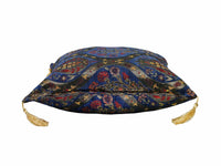 Turkish Cushion Cover Tulip Carnation Blue