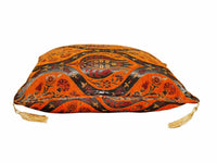 Turkish Cushion Cover Tulip Carnation Orange