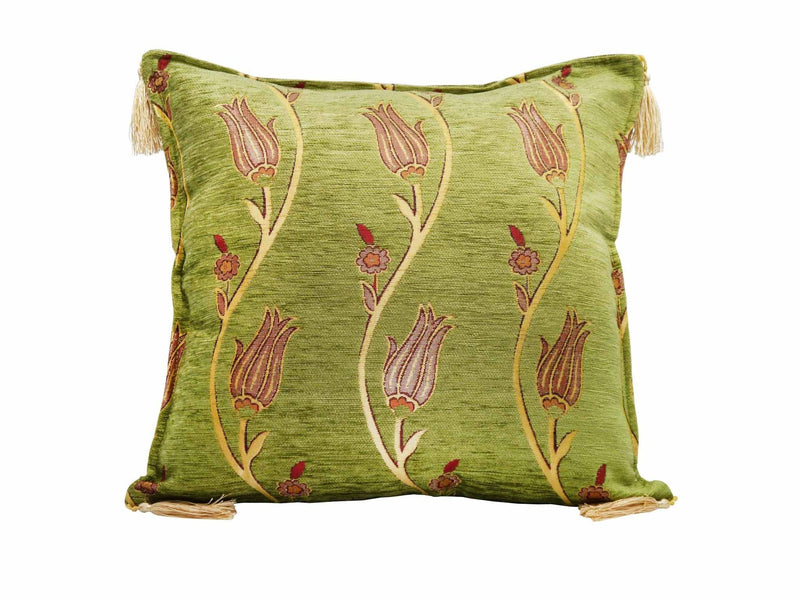 Turkish Cushion Cover Tulip Collection Light Green