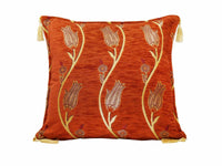 Turkish Cushion Cover Tulip Collection Rusty Orange