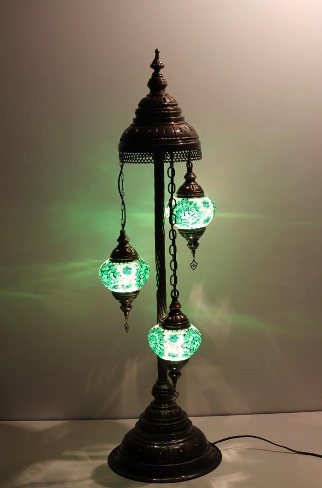 turkish floor standing lamp green colour