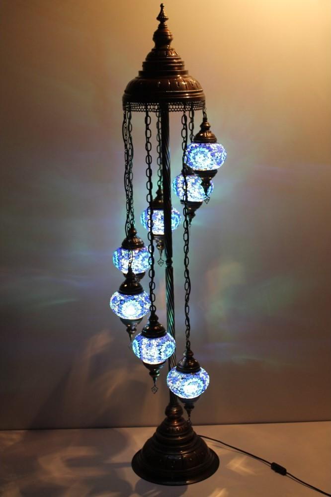 Turkish floor standing lamp blue Australia