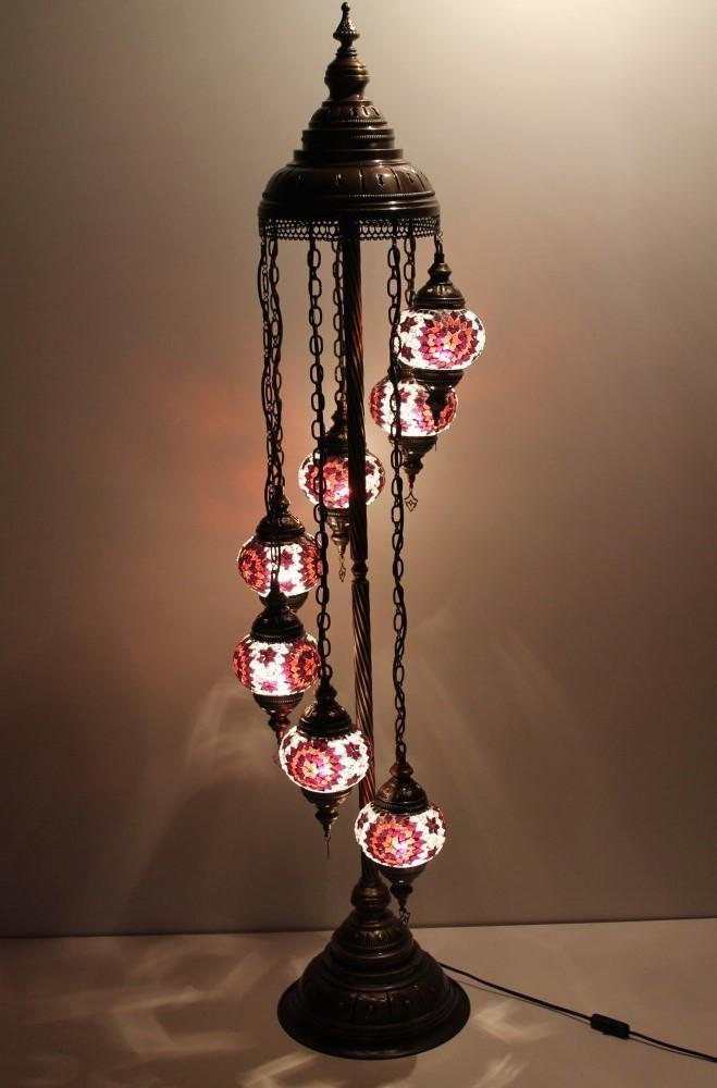 Turkish floor standing lamp maroon Australia