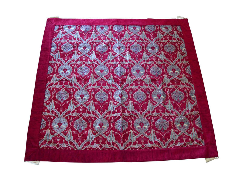 Turkish tablecloth flower pattern red