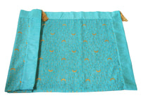 Turkish tablecloth moon stars turquoise