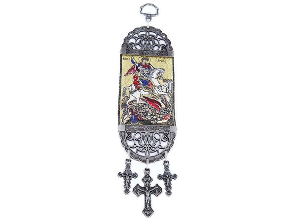 Christian Tapestry St. George and the Dragon
