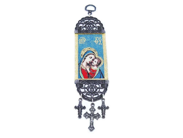 Christian Icon of Madonna and Child or The Virgin and Child.