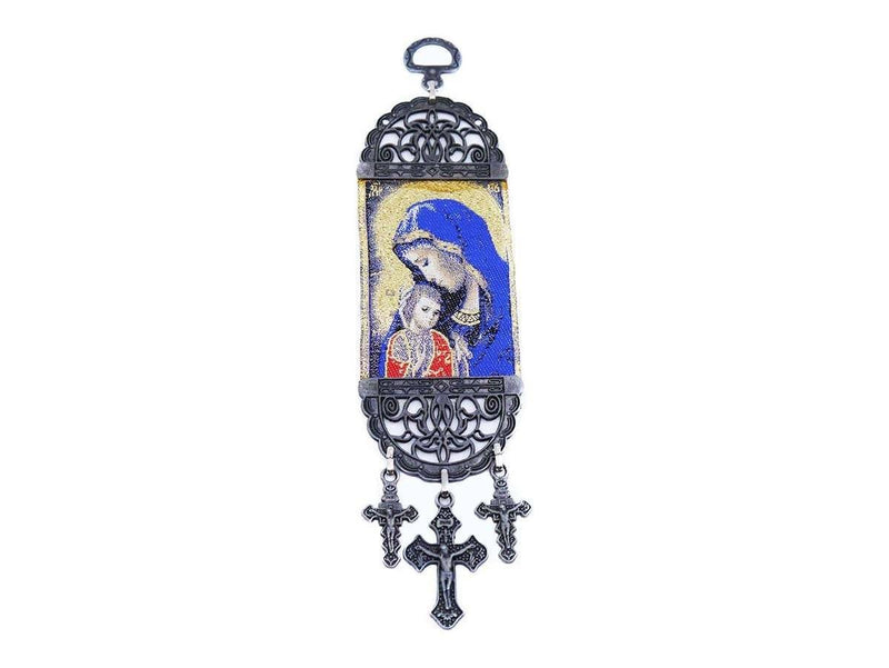 Christian Iconography of Madonna and Child or Virgin Mary and Child Jesus.