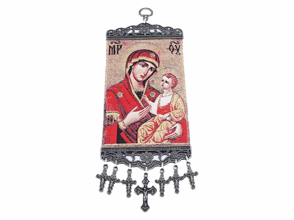 Christian Tapestry Virgin Mary and Child 
