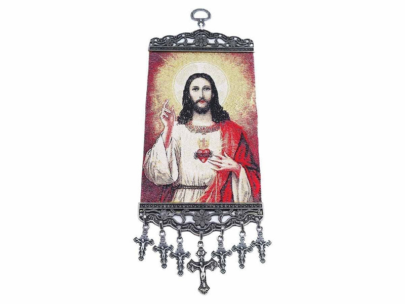 Christian Tapestry Sacred Heart of Jesus