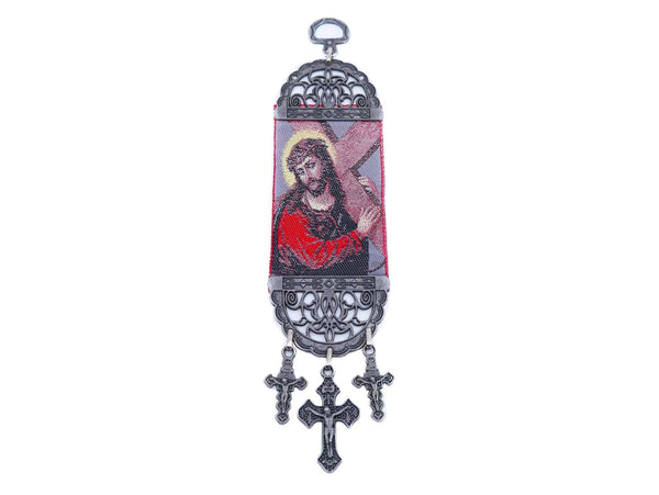 Religious Tapestry Jesus Christ with Cross