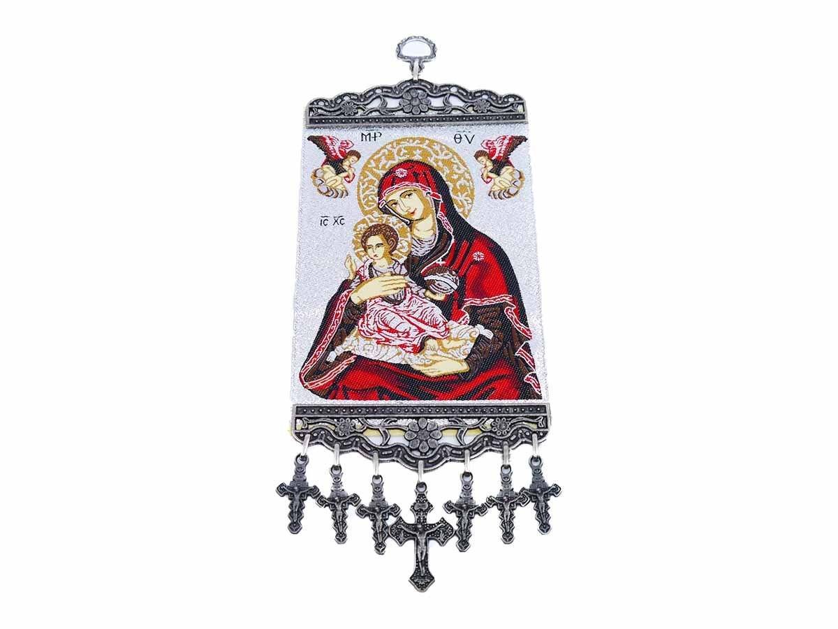 Christian tapestry Virgin Mary and Child 