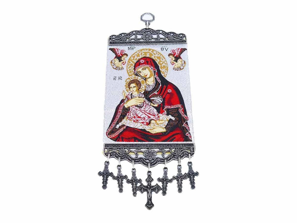 Christian tapestry Virgin Mary and Child 
