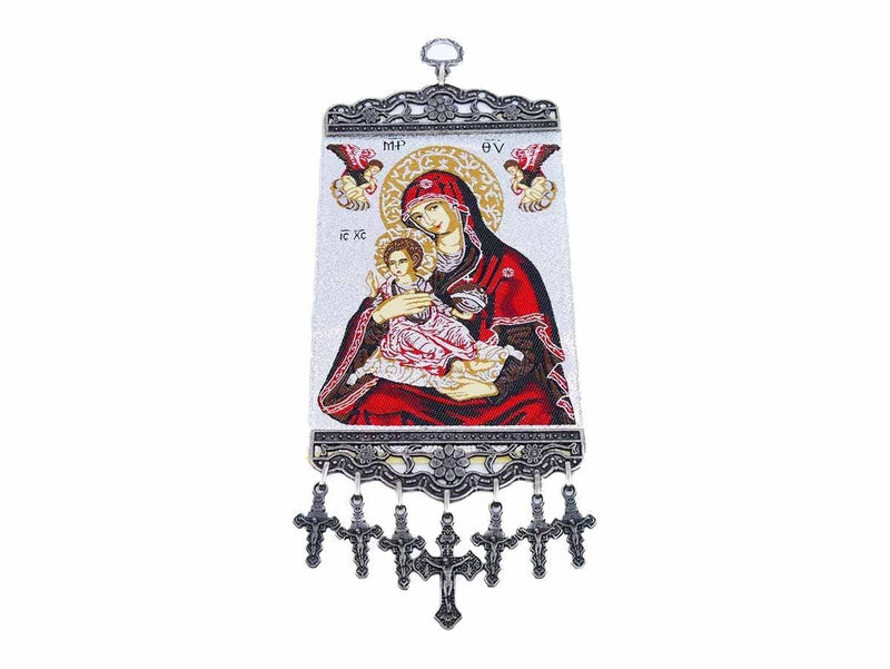 Christian tapestry Virgin Mary and Child 