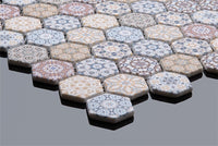 Antiqua Multicoloured Hexagon Mosaic Tile Mosaic Tile Sydney Grand Bazaar 