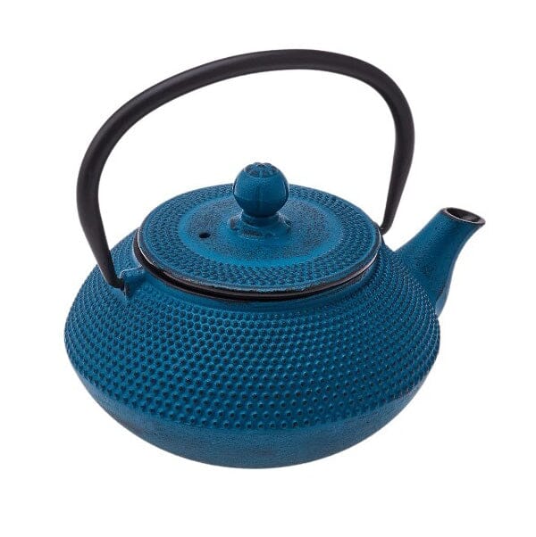 Authentic Iron Cast Kettle Teapot 720ml Blue Stainless Steel & Titanium Teapots Sydney Grand Bazaar 
