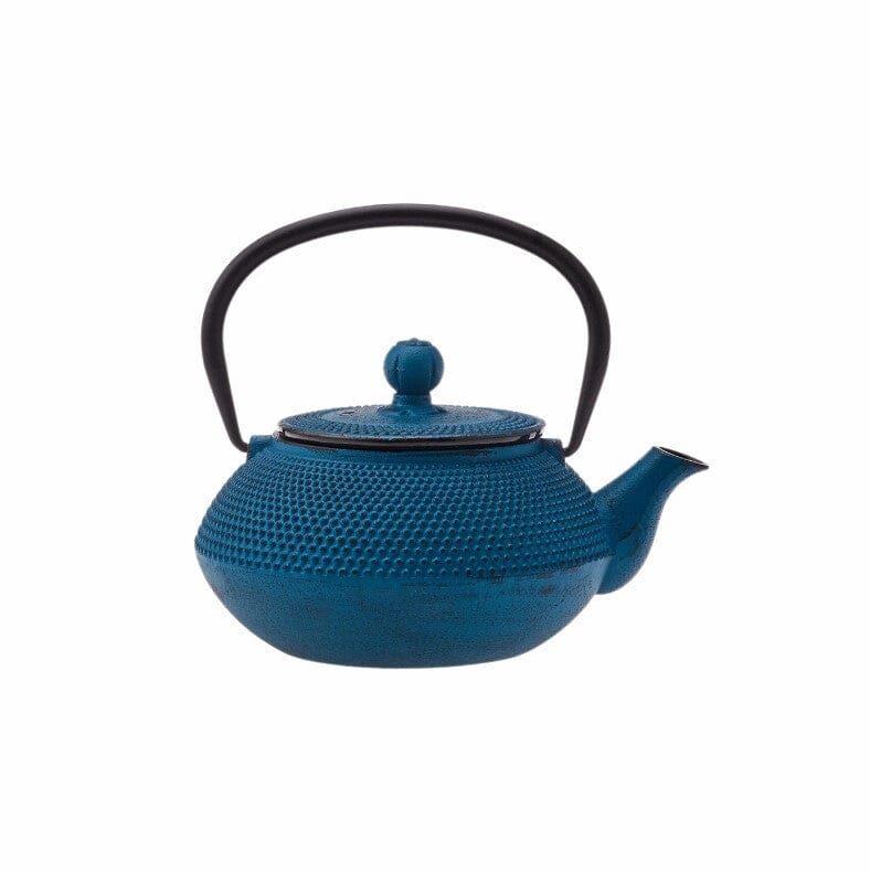 Authentic Iron Cast Kettle Teapot 720ml Blue Stainless Steel & Titanium Teapots Sydney Grand Bazaar 