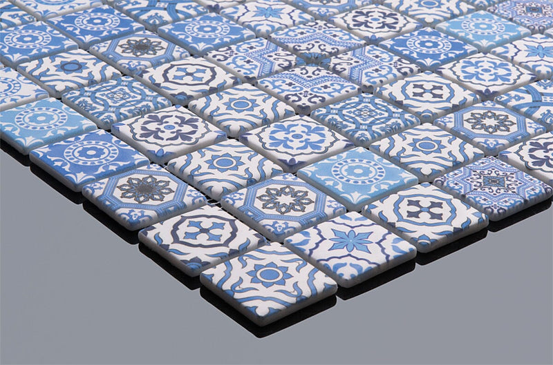 Azura Elegance Blue Mosaic Tile 38x38cm Mosaic Tile Sydney Grand Bazaar 