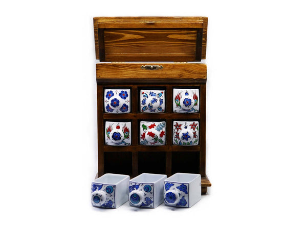 Handmade Ceramic Drawers Box Brown
